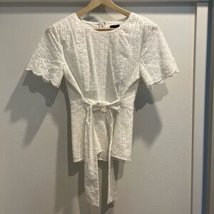 Eyelet blouse